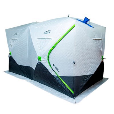 Палатка зимняя Bison Nordex DM-28-B сдвоенный Куб трехслойная, 2.3x2х4.2м