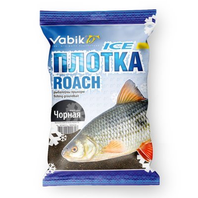 Прикормка зимняя Vabik Ice Roach Black "Плотка" (черная), 0.75кг Прикормка зимняя Vabik Ice Roach Black "Плотка" (черная), 0.75кг