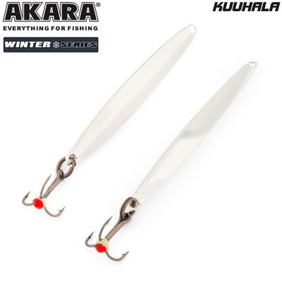 Блесна зимняя Akara Ice Kuuhala, 16гр, цвет Sil/Sil