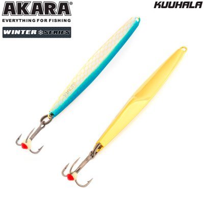 Блесна зимняя Akara Ice Kuuhala, 9гр, цвет Go/Bu Блесна зимняя Akara Ice Kuuhala, 9гр, цвет Go/Bu