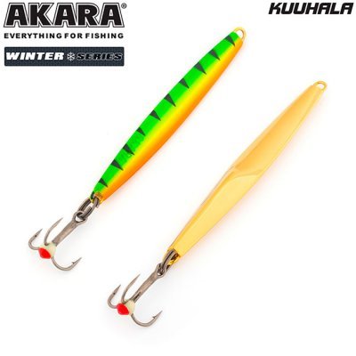 Блесна зимняя Akara Ice Kuuhala, 9гр, цвет Go/Ft Блесна зимняя Akara Ice Kuuhala, 9гр, цвет Go/Ft