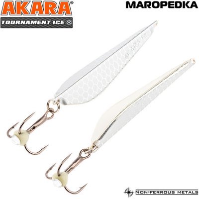 Блесна зимняя Akara Tournament Ice Maropedka, 11гр, цвет 33/SIL Блесна зимняя Akara Tournament Ice Maropedka, 11гр, цвет 33/SIL