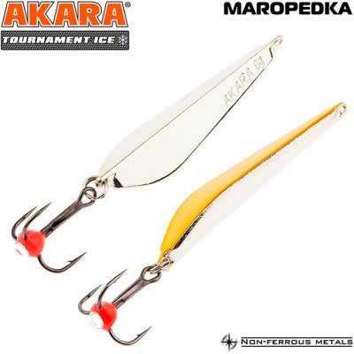 Блесна зимняя Akara Tournament Ice Maropedka, 4гр, цвет SIL/GO