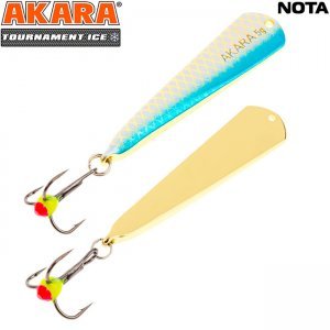 Блесна зимняя Akara Tournament Ice Nota, 3гр, цвет 1/GO