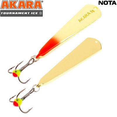 Блесна зимняя Akara Tournament Ice Nota, 5гр, цвет 3/GO Блесна зимняя Akara Tournament Ice Nota, 5гр, цвет 3/GO