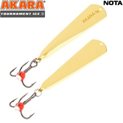 Блесна зимняя Akara Tournament Ice Nota, 3гр, цвет GO Блесна зимняя Akara Tournament Ice Nota, 3гр, цвет GO