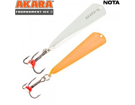 Блесна зимняя Akara Tournament Ice Nota, 3гр, цвет SIL/CU