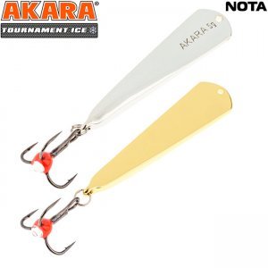 Блесна зимняя Akara Tournament Ice Nota, 3гр, цвет SIL/GO