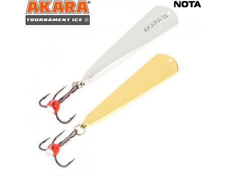 Блесна зимняя Akara Tournament Ice Nota, 3гр, цвет SIL/GO