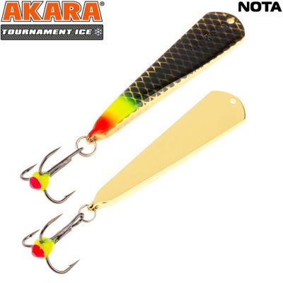 Блесна зимняя Akara Tournament Ice Nota, 5гр, цвет 28/GO Блесна зимняя Akara Tournament Ice Nota, 5гр, цвет 28/GO