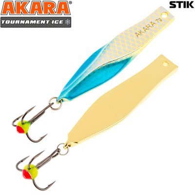 Блесна зимняя Akara Tournament Ice Stik, 8гр, цвет 1/GO Блесна зимняя Akara Tournament Ice Stik, 8гр, цвет 1/GO