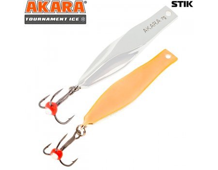 Блесна зимняя Akara Tournament Ice Stik, 7гр, цвет SIL/CU
