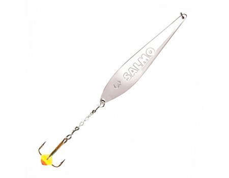 Блесна вертикальная зимняя Lucky John S-3-Z-S с цепочкой и тройником, 7гр