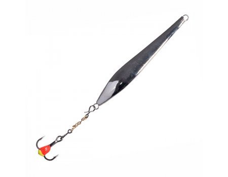 Блесна вертикальная зимняя Lucky John Double Blade SG с цепочкой и тройником, 3.7гр