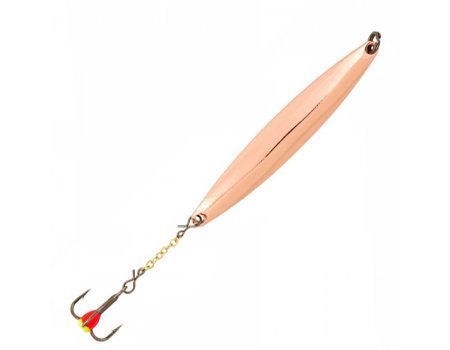 Блесна вертикальная зимняя Lucky John Nail Blade-C с цепочкой и тройником, 3гр