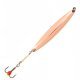 Блесна вертикальная зимняя Lucky John Nail Blade-C с цепочкой и тройником, 3гр