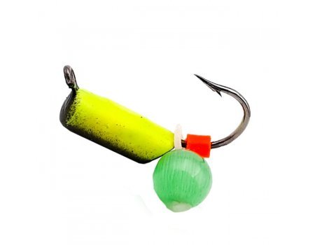 Мормышка вольфрамовая "Столбик флуоресцентный" кошачий глаз, 0.5г