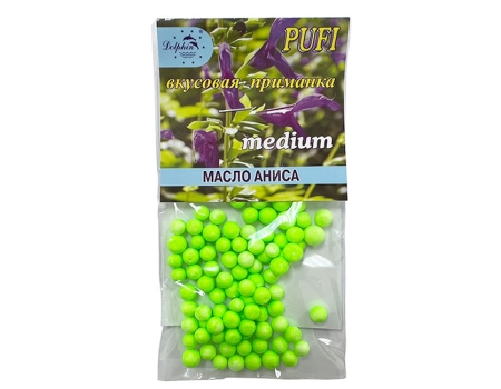 Приманка рыболовная Dolphin PUFI (Масло аниса), medium