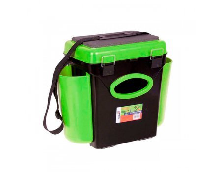 Ящик зимний односекционный Helios FishBox (зеленый), 10л