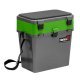 Ящик рыболовный зимний Helios (серый/салатовый), 19л Ящик рыболовный зимний Helios (серый/салатовый), 19л
