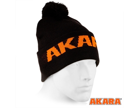 Шапка Akara Sport Winter Pompon, черная