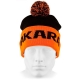 Шапка Akara Sport Winter Pompon, черная/оранжевая