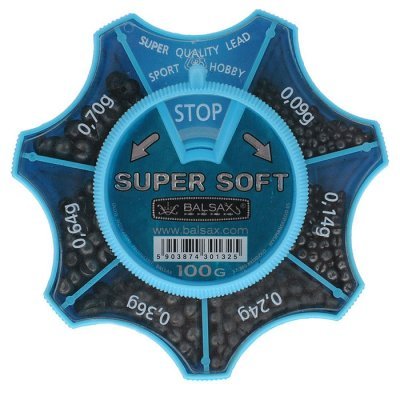 Набор грузил Balsax Super Soft 100г (0.09-0.7г)