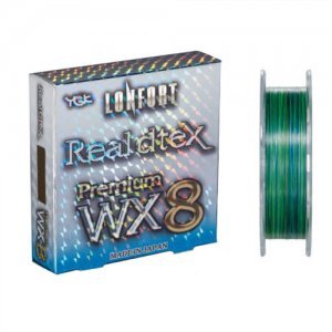 Плетенка YGK Real Dtex Premium WX8-150м, сине-зеленая