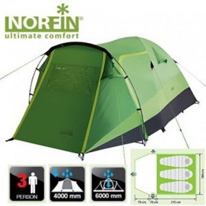 Трехместная палатка Norfin Bream 3