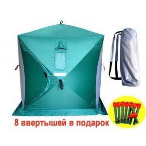 Палатка зимняя Куб 3+, 1.8х1.8х2м