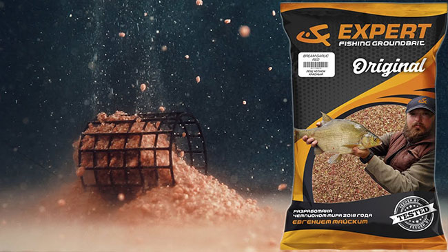 Прикормка UF Expert Original Bream Garlic Red (Лещ Чеснок Красный), 1кг