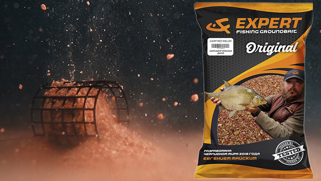 Прикормка UF Expert Original Carp Red Melon (Карп/Амур Красная Дыня), 1кг