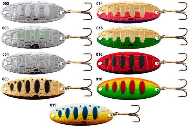 Блесна Lucky John Croco Spoon Shallow Water Concept, цвета