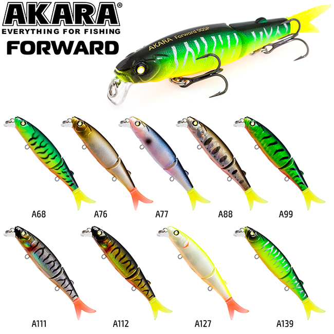 Воблер Akara Forward 90SP, A139