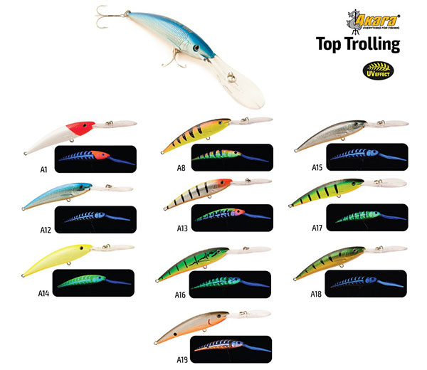 Воблер Akara Top Trolling 75, A12