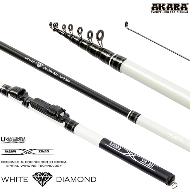 Спиннинг телескоп. Akara White Diamond FM 2.1м, 5-25гр