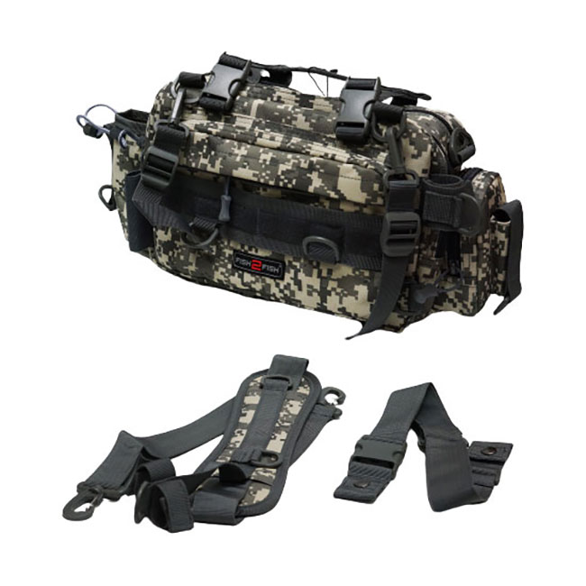 Сумка поясная Fish2fish Riverbag Camouflage, 20x15x20см