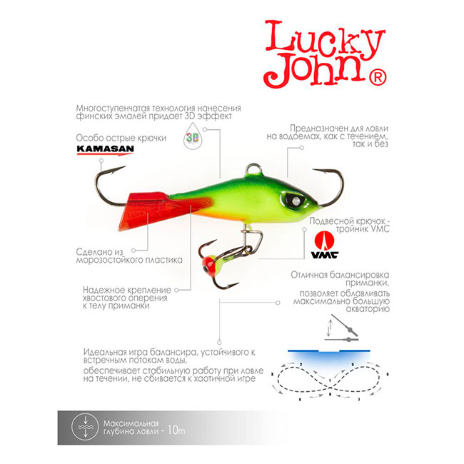 Балансир Lucky John Baltic 5, 26RT