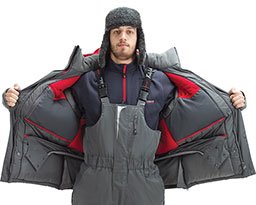 Стягивающий пояс на куртке